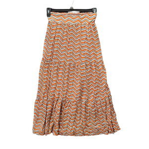 Solitaire By Ravi Khosla Womens Peasant Skirt Multicolor Size Small 100% Rayon